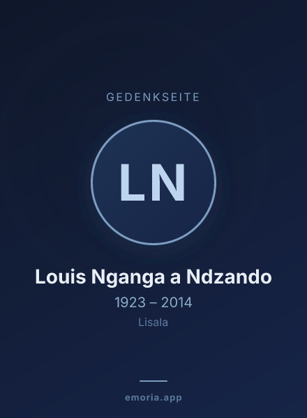 Gedenkportrait von Louis Nganga a Ndzando