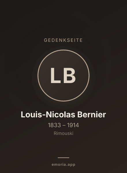 Gedenkportrait von Louis-Nicolas Bernier