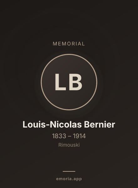 Memorial portrait of Louis-Nicolas Bernier