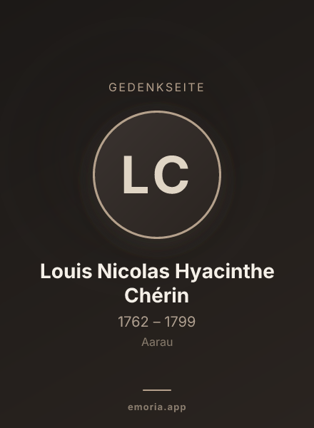 Gedenkportrait von Louis Nicolas Hyacinthe Chérin