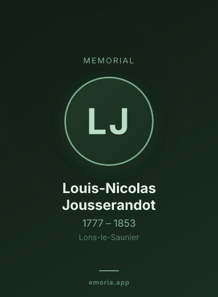 Memorial portrait of Louis-Nicolas Jousserandot