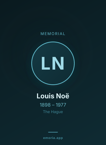 Memorial portrait of Louis Noë