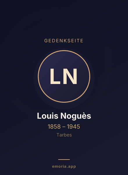 Gedenkportrait von Louis Noguès