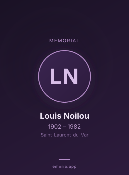 Memorial portrait of Louis Noilou