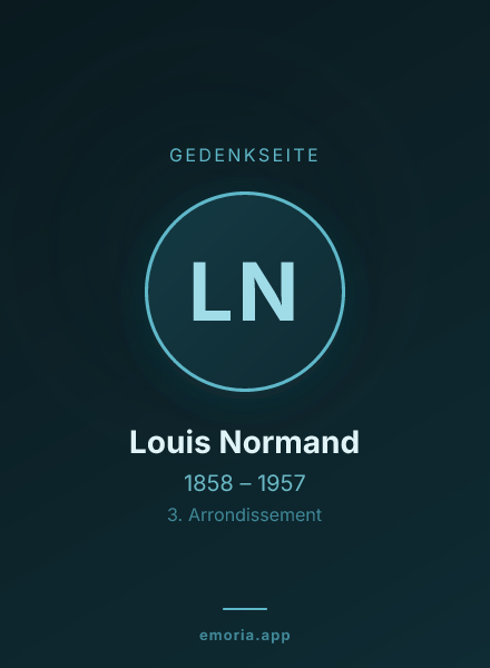Gedenkportrait von Louis Normand