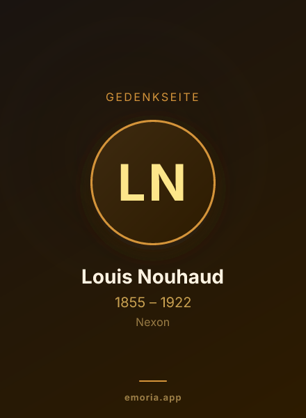 Gedenkportrait von Louis Nouhaud
