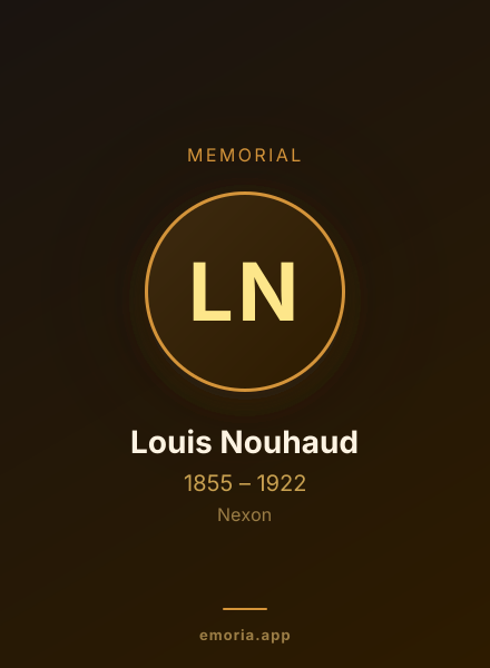 Memorial portrait of Louis Nouhaud