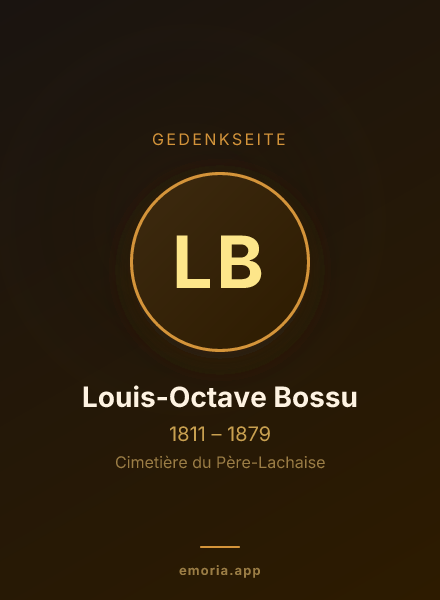 Gedenkportrait von Louis-Octave Bossu
