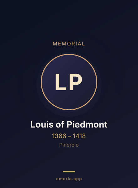 Memorial portrait of Louis of Piedmont