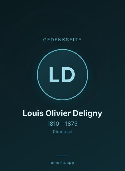 Gedenkportrait von Louis Olivier Deligny
