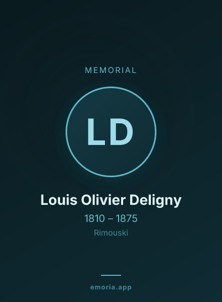 Memorial portrait of Louis Olivier Deligny