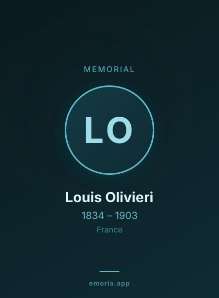 Memorial portrait of Louis Olivieri