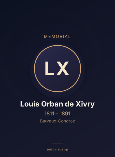 Memorial portrait of Louis Orban de Xivry