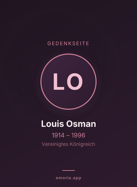 Gedenkportrait von Louis Osman