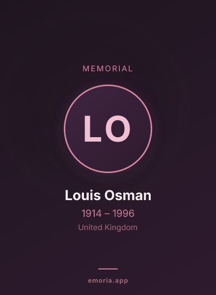 Memorial portrait of Louis Osman