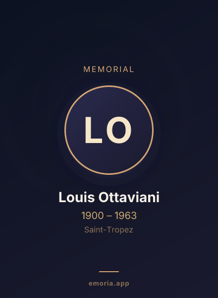 Memorial portrait of Louis Ottaviani