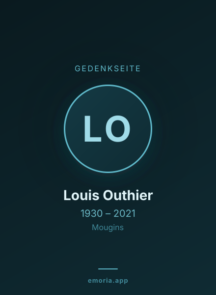 Gedenkportrait von Louis Outhier