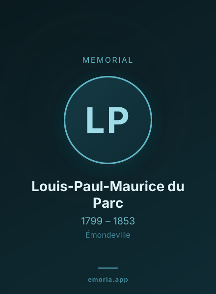 Memorial portrait of Louis-Paul-Maurice du Parc