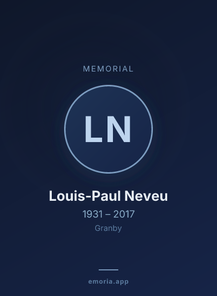 Memorial portrait of Louis-Paul Neveu