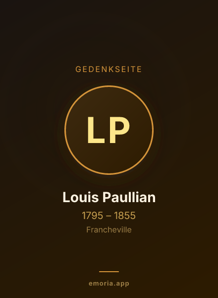 Gedenkportrait von Louis Paullian