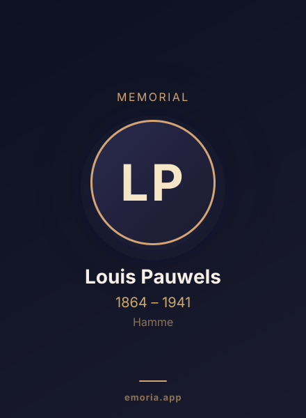 Memorial portrait of Louis Pauwels