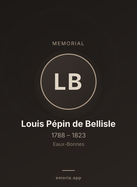 Memorial portrait of Louis Pépin de Bellisle