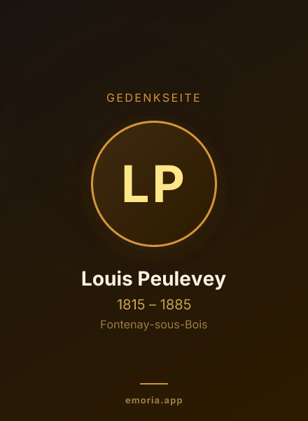 Gedenkportrait von Louis Peulevey