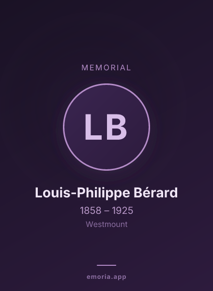 Memorial portrait of Louis-Philippe Bérard