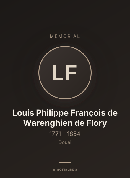Memorial portrait of Louis Philippe François de Warenghien de Flory