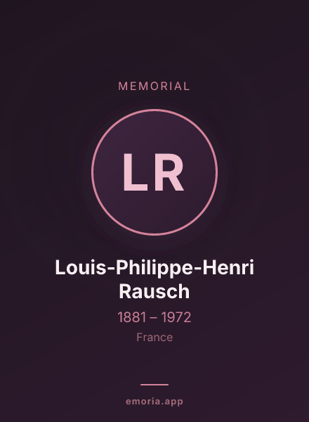 Memorial portrait of Louis-Philippe-Henri Rausch