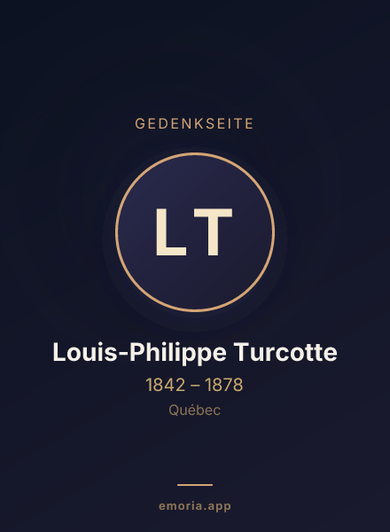 Gedenkportrait von Louis-Philippe Turcotte