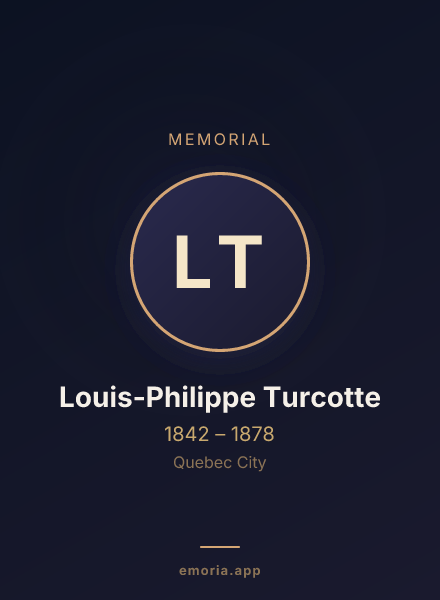 Memorial portrait of Louis-Philippe Turcotte