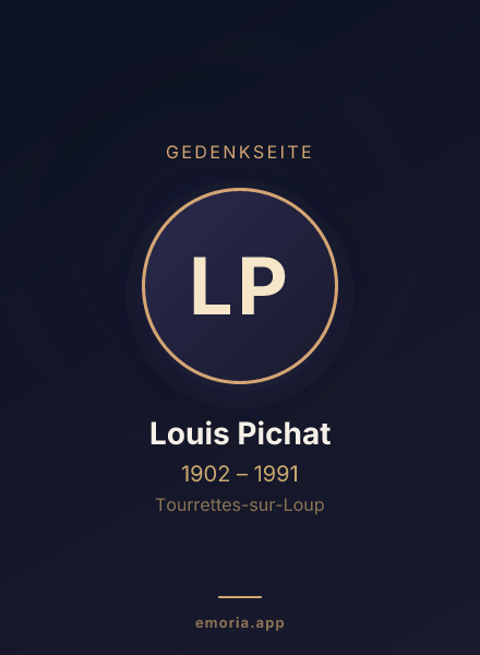Gedenkportrait von Louis Pichat