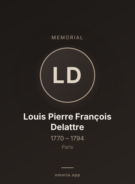 Memorial portrait of Louis Pierre François Delattre