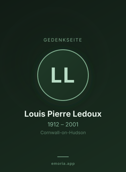 Gedenkportrait von Louis Pierre Ledoux