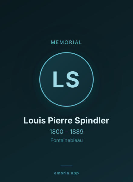 Memorial portrait of Louis Pierre Spindler