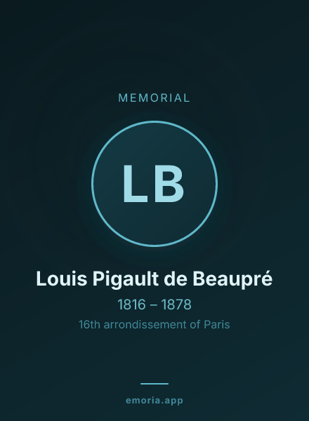 Memorial portrait of Louis Pigault de Beaupré