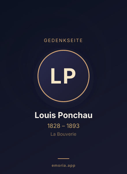 Gedenkportrait von Louis Ponchau