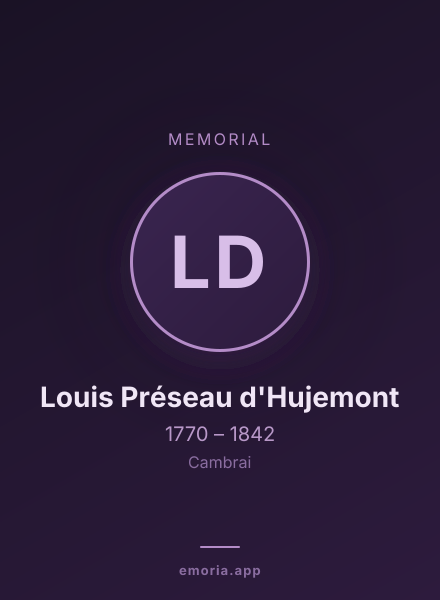 Memorial portrait of Louis Préseau d'Hujemont
