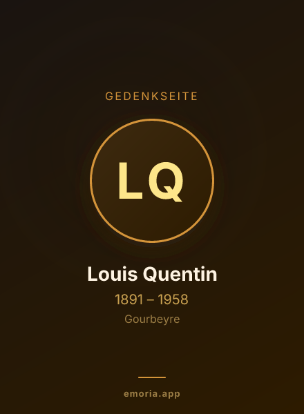 Gedenkportrait von Louis Quentin