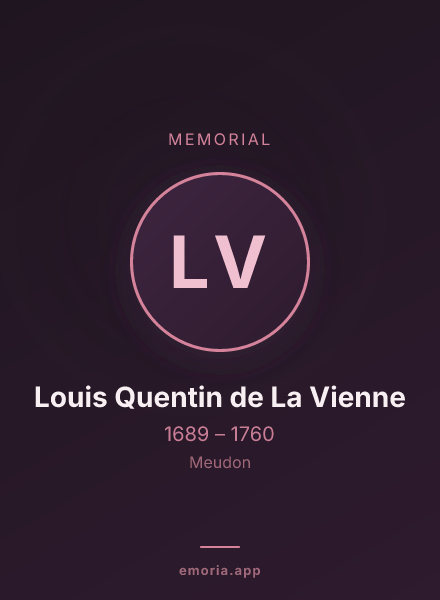 Memorial portrait of Louis Quentin de La Vienne