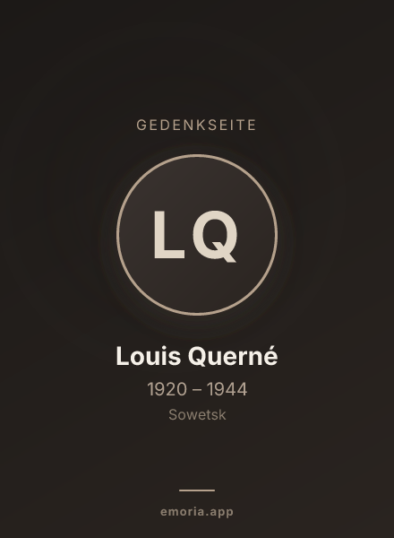 Gedenkportrait von Louis Querné