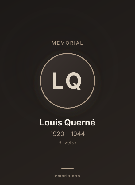 Memorial portrait of Louis Querné
