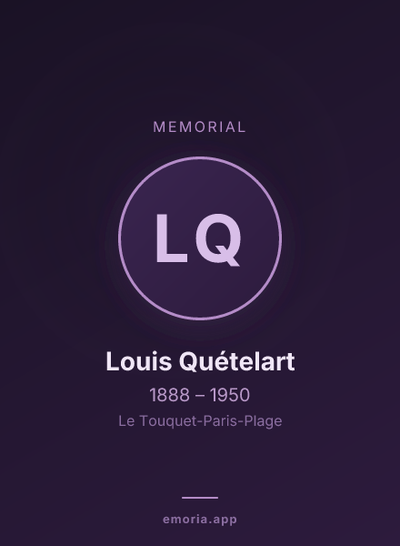 Memorial portrait of Louis Quételart