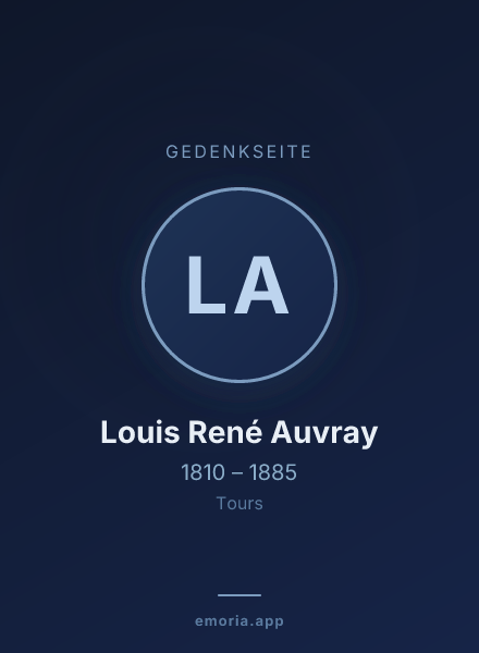 Gedenkportrait von Louis René Auvray