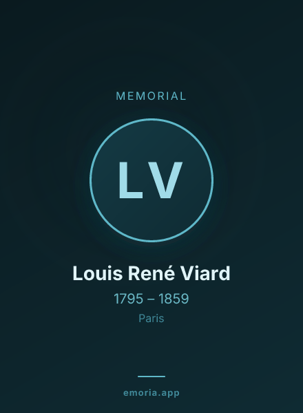 Memorial portrait of Louis René Viard
