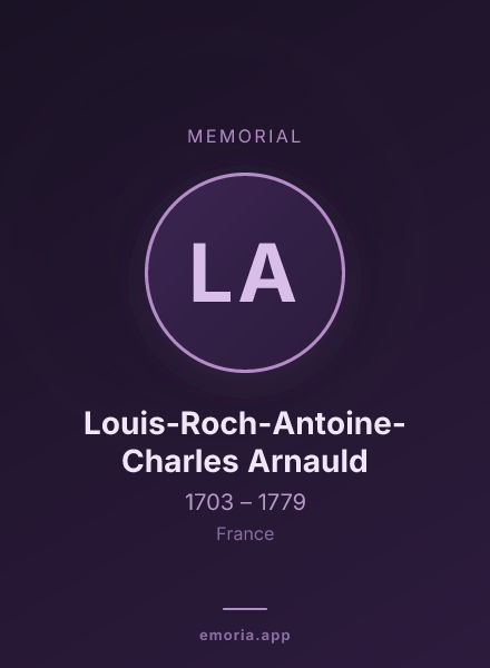 Memorial portrait of Louis-Roch-Antoine-Charles Arnauld