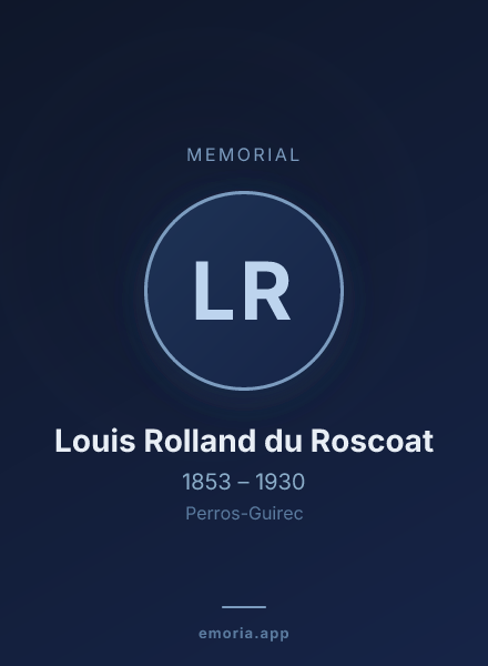 Memorial portrait of Louis Rolland du Roscoat