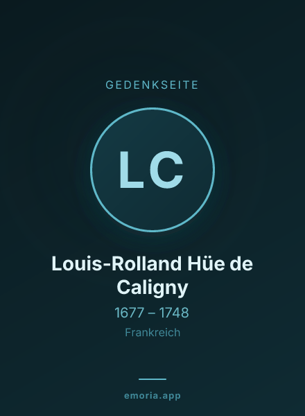 Gedenkportrait von Louis-Rolland Hüe de Caligny
