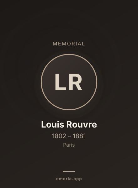 Memorial portrait of Louis Rouvre